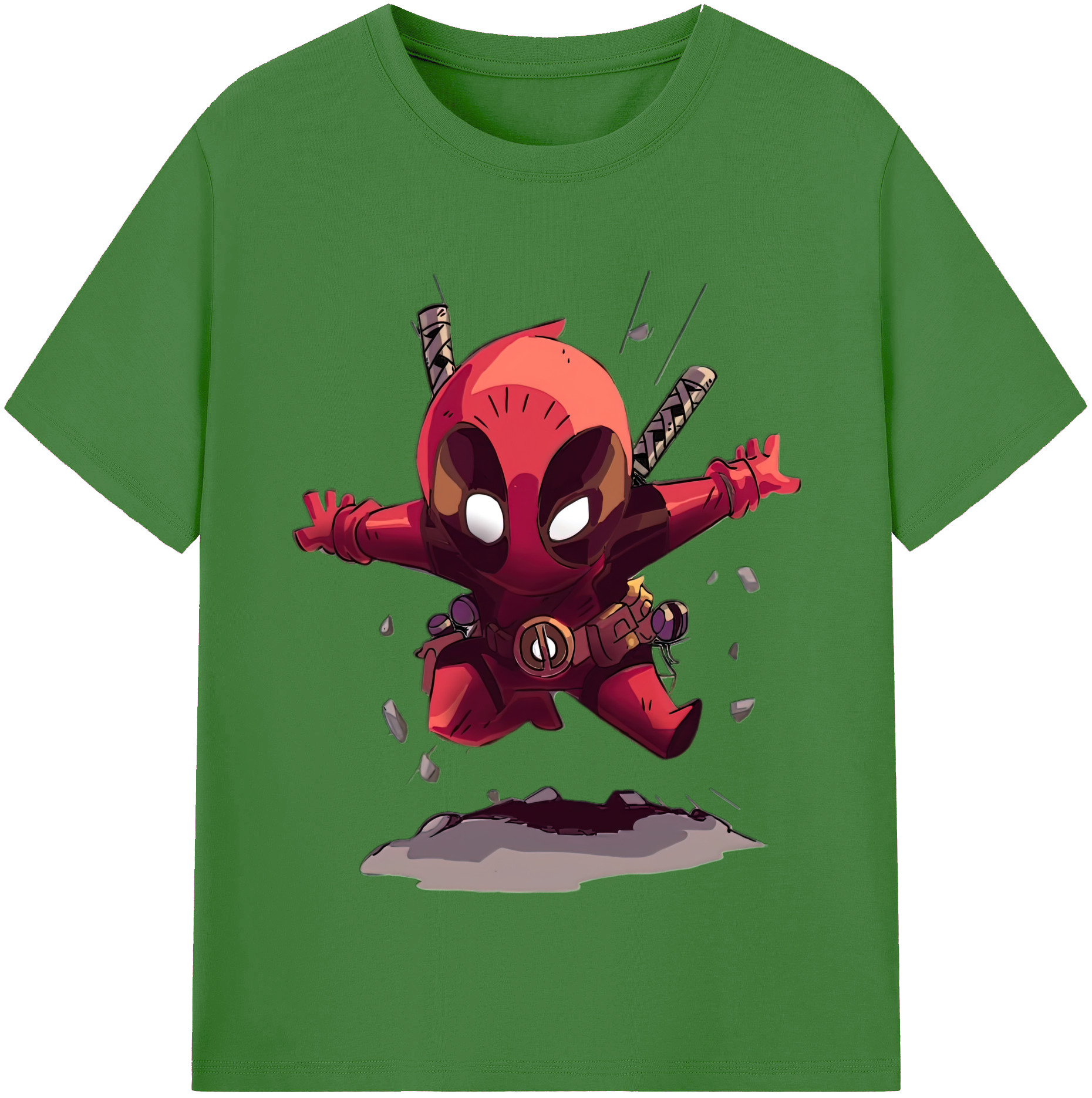 （画像用） Deadpool デッドプール レディースカジュアルプリントTシャツ（綿100％）